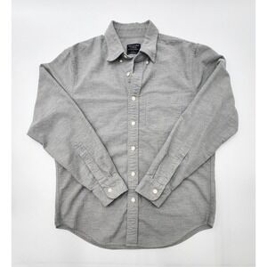 ABERCROMBIE AND‎ FITCH MENS L GRAY BUTTON UP